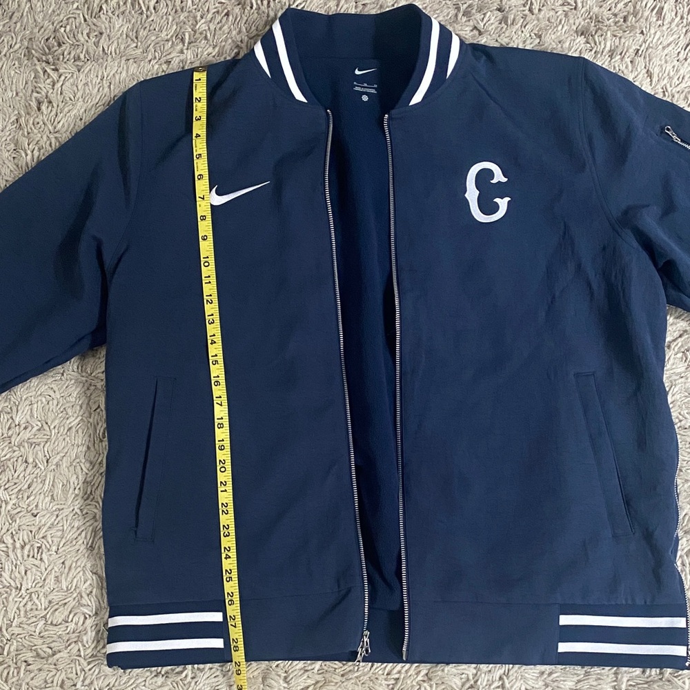 Nike Men's Varsity Jacket in Navy with White Accents